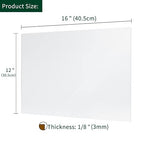 UU&FIL Clear Acrylic Sheets 12" x 16", 2 Pack 1/8 Inch Thick Clear Cast - Image 2