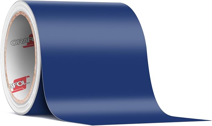 ORACAL 651 Matte Dark Blue Permanent Vinyl Tape Roll – Premium Adhesive Film by Orafol