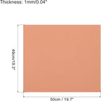 MECCANIXITY EVA Foam Sheets Nude 19.7 Inch x 19.3 Inch 1mm Thick Crafts Foam - Image 2