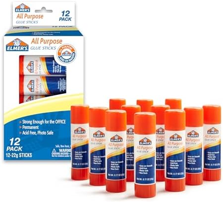 Elmer's All Purpose Glue Sticks, Washable & Non-Toxic, 22 Grams, Craft Projects by Unknown