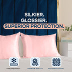 BLISSFORD Pink Satin Pillowcase - Image 6