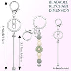 6 Pcs Beadable Keychain Bars Bulk - Image 2