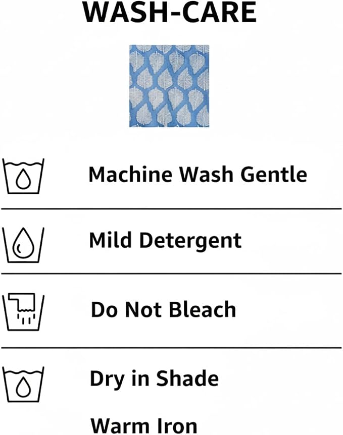 E-Tailor® Hand-Block Printed Pre-Cut Cotton Fabric Ideal - Image 7