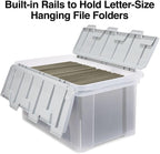 STAPLES Wing Lid File Totes, Letter Size - Image 3