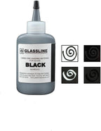 Glassline Black Fusing Paint Pen 2 oz Bottle by Unknown