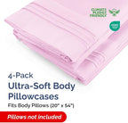 Body Pillowcases Set of 4-20x54 Long Body Pillow Case - Image 2