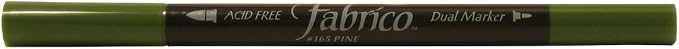 Tsukineko Dual-Ended Fabrico Marker Color-Fast, Pine Green by Tsukineko
