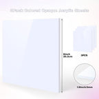 Adrattnay White Acrylic Sheets 1/8 Thick, Opaque Acrylic Sheets Acrylic Panel - Image 2