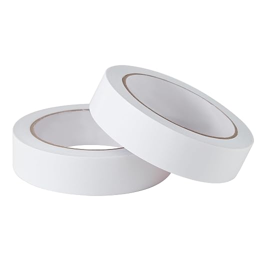 1" 2 Rolls Double Sided Adhesive Sticky Tape by ZZJMCH