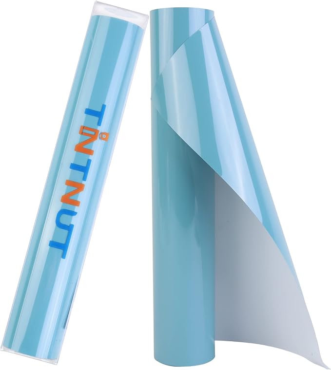 Tintnut Aqua Lake Blue Heat Transfer Vinyl, 10inx6ft Iron on Vinyl | Neutral by Tintnut