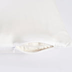 Oeko-TEX Certified White Silk Pillow Cases Made in USA, 100% Real Silk - Image 3