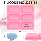 SJ Silicone Soap Molds 2 Packs, DIY Soap Molds - Image 4