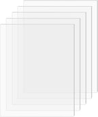 SimbaLux Acrylic Sheet Clear Cast Plexiglass 8”x10” 0.08” Thick 2mm, 5 Pack | by SimbaLux