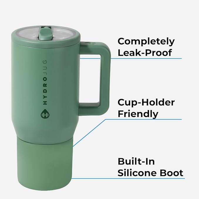 HydroJug Kids - 20 oz Insulated Kids Water Bottle with Flip Straw & Handle | Leak-Proof & Durable | Perfect for School, Sports, Lunch, Travel & Camp, Black