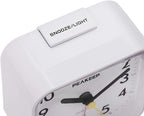 Peakeep Small Battery Operated Analog Travel Alarm Clock Silent No Ticking - Image 3