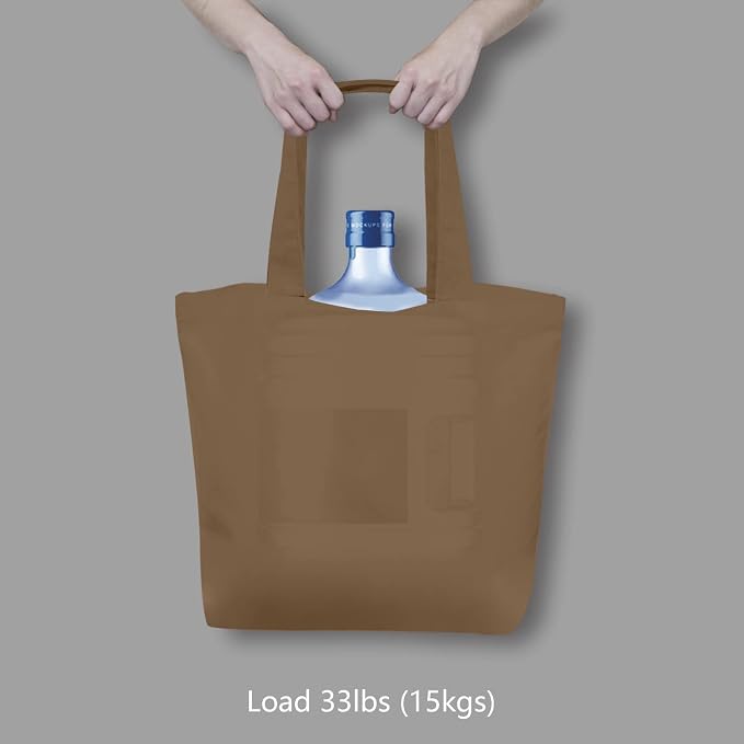 TOPDesign 3-Pack Super Strong Large 12oz Cotton Canvas Tote Bags, Reusable - Image 6