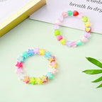 Jmassyang 600 PCS Acrylic Beads Heart and Star Shape Beads Red Acrylic AB Star - Image 7