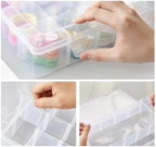Adjustable 15-Compartment Grid Slot Plastic Storage Box Jewelry Bead Tool - Image 4