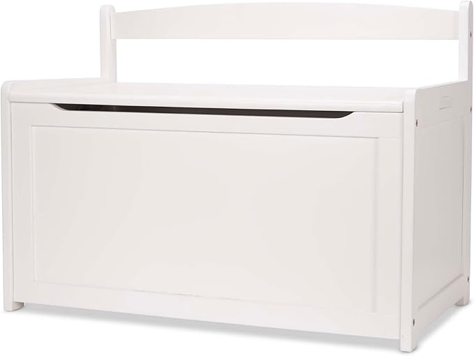 Melissa & Doug Toy Chest, Wooden Toy Storage Box with Safety-Hinged Lid, Kids Toys Storage Organizer for Playroom, Bedroom, & Montessori Classroom Furniture for Boys & Girls Ages 3+