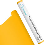 Aoder Permanent Adhesive Vinyl Roll 12" × 15FT, Matte Yellow | Sticker Vinyl by AoderDTFTransferFilm