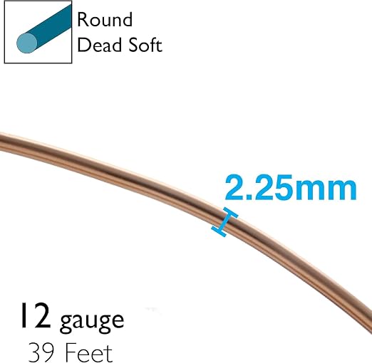 The Beadsmith Anodized Aluminum Wire – 12 Gauge – 39 feet – Copper Color – - Image 4