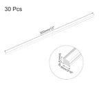 MECCANIXITY 30pcs Acrylic Square Rods 3/16" x 12" Clear Acrylic Dowel Rods - Image 2