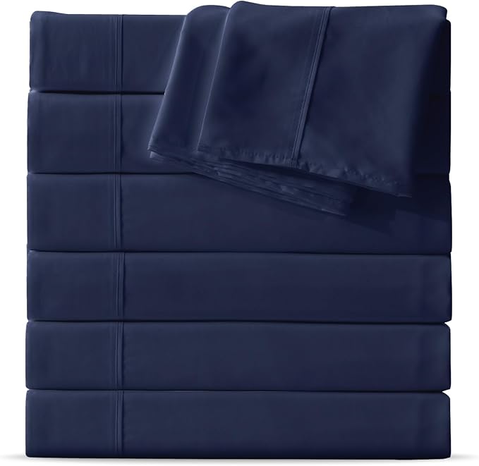 Maple&Stone Full Flat Sheet 6 Pack, Premium Soft & Breathable, Brushed by MapleStone