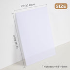 Milky White Acrylic 2 Sheets of 12"x16"White Translucent Acrylic 1/8" Thickness - Image 4