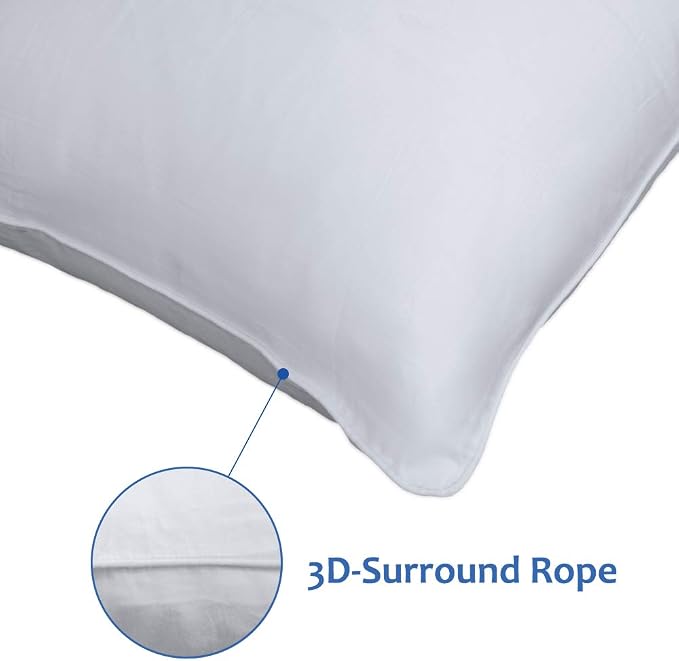 Precoco Body Pillow Pillowcase, 100% Cotton White Body Pillow Cover - Image 4