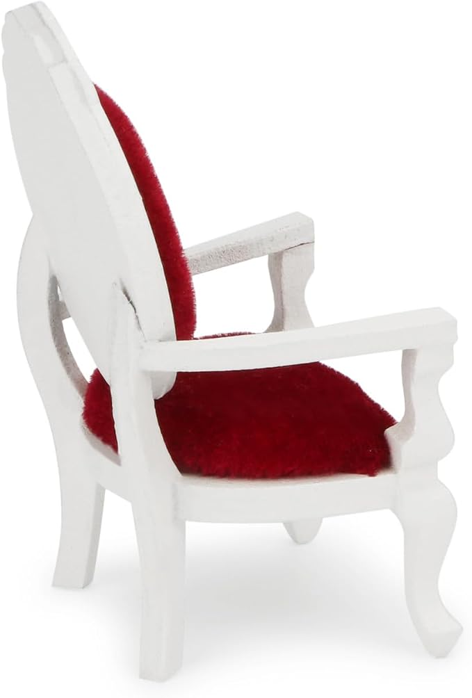 Dollhouse Chair 2PCS Miniature Furniture Retro Vintage Chair Wooden Accessories - Image 8