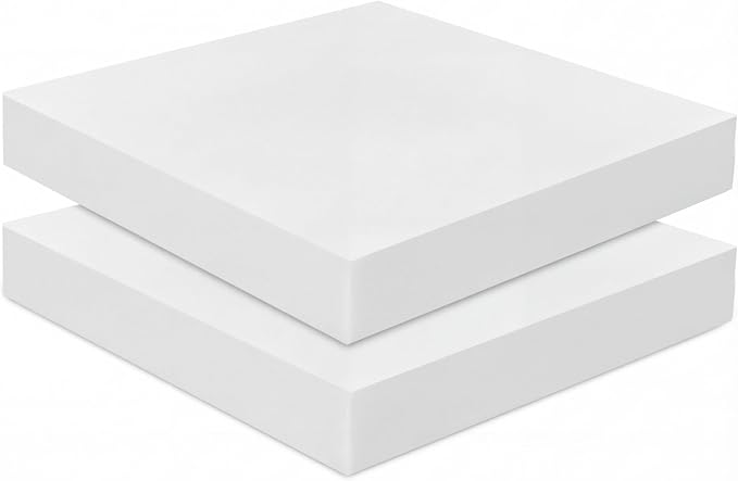 Frienda 2 Pack 3" x 20" x 20" Upholstery High Density Foam Cushion Replacement by Frienda