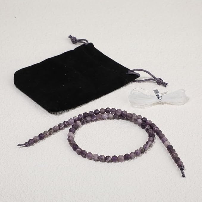 4mm Matte Amethyst Bead, 15-Inch Matte Round Loose Stone Beads - Image 7