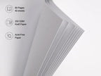 potricher 10 x 10 Inch DIY Scrapbook Photo Album 80 Pages Thick Kraft Blank - Image 5
