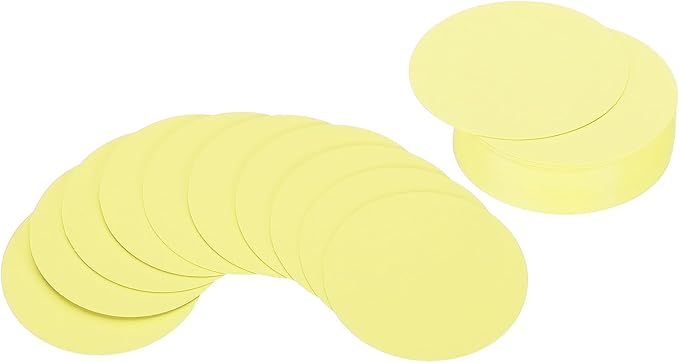 PATIKIL 2inch Circle Card Stock, Light Yellow by PATIKIL
