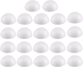 Crafjie 22PCS 2 Inchs White Foam Balls Half Round Polystyrene Half Foam Balls by Crafjie