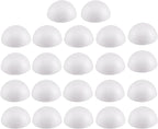 Crafjie 22PCS 2 Inchs White Foam Balls Half Round Polystyrene Half Foam Balls by Crafjie