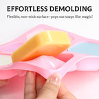 SJ Soap Molds 2 Packs, Rounded Rectangle Silicone Soap Molds - Image 2