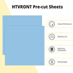 HTVRONT Light Blue HTV Heat Transfer Vinyl: 24 Pack 12"x12" Iron on Vinyl | - Image 2
