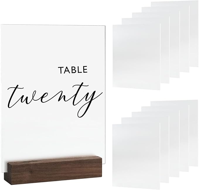 20 Pack 4x6 Inch Blank Frosted Acrylic Sheet Sign 1/8 Inch Thick | DIY Frosted by JINMURY