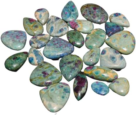 Natural Loose Gemstone 5 Piece Cabochons Lot Jewelry Making Loose Gemstone by Crysmona