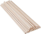 30 Pack Round Wood Dowel Rods 1/4x1/4x12 Inch Balsa Wood Sticks φ1/4 Inch by iUoczi
