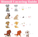Animal Stamps and Dies for Card Making Layered Comic Dog Silicone Clear Stamps - Image 4
