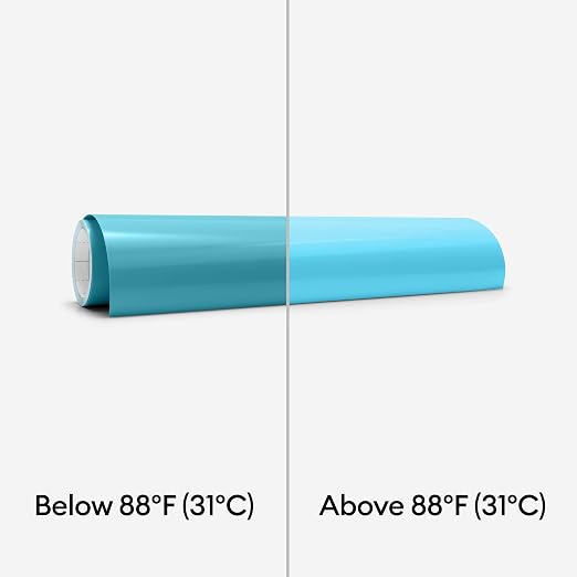 Cricut® Heat-Activated, Color-Changing Vinyl – Turquoise/Light Blue - Image 3