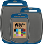 GORILLA GRIP BPA-Free Reversible Kitchen Cutting Board Set of 3, US Designed by Unknown