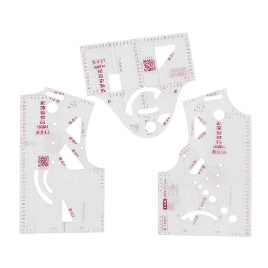 YILIANLIN 3X 1:5 Fashion Design Ruler Cloth Design School Student Teching by Unknown