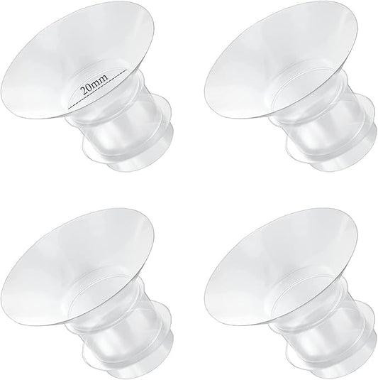 Flange Inserts 20mm for Medela,Spectra 24mm Shields/Flanges,Compatible with Momcozy S12 Pro/S9 Pro/S9/S12 Wearable Breast Pump,Reduce 24mm Nipple Tunnel Down to 20mm,4PCS