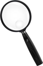 Feosky Handheld Reading Magnifier, 10X Magnifier, 75mm Shatterproof Lens by Feosky
