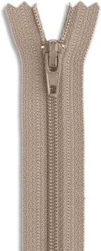 9" #3 Nylon Coil Non-Separating Zipper by Metalandbrassco