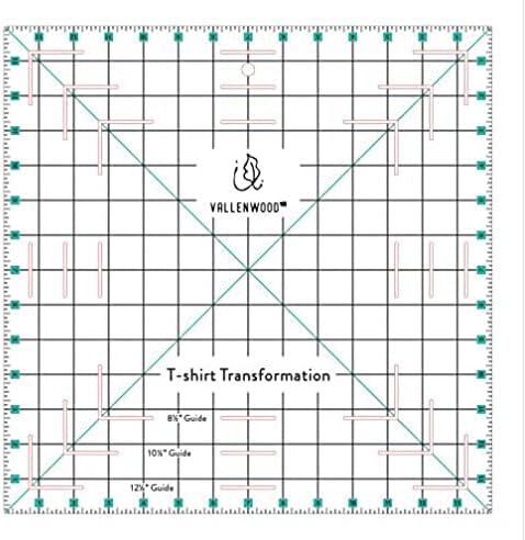 Not Overpriced T-Shirt Alignment Transformation Ruler 14x14inches. Turn Any Old by VALLENWOOD