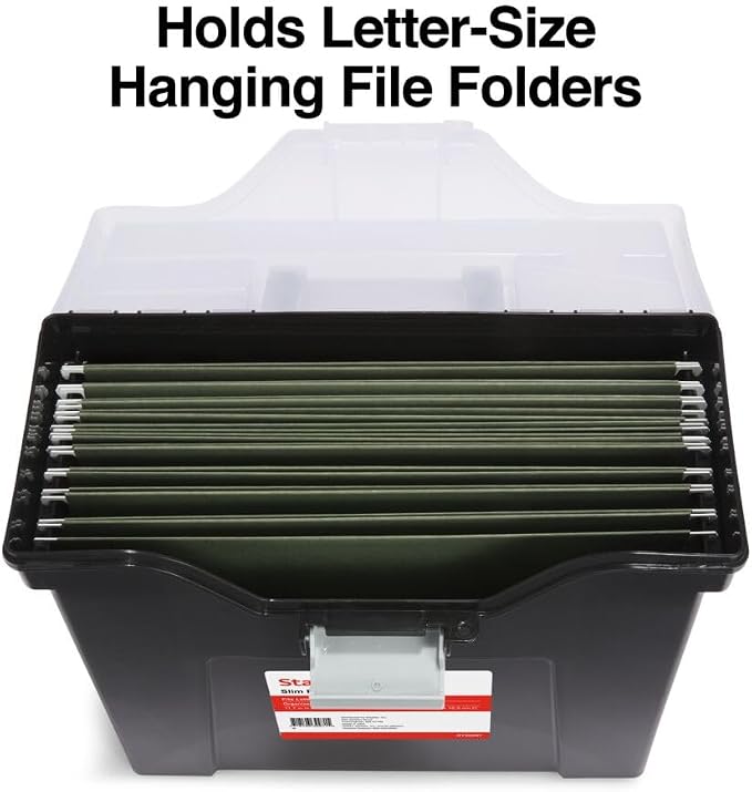 STAPLES Slim Portable File Tote, Letter Size - Image 7